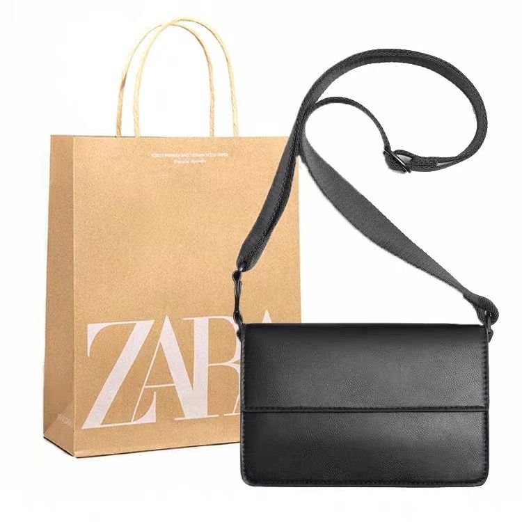 Sac bandoulière unie avec rabat