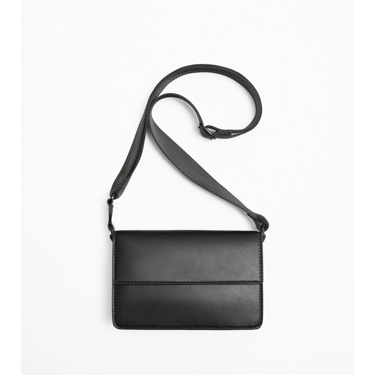 Sac bandoulière unie avec rabat