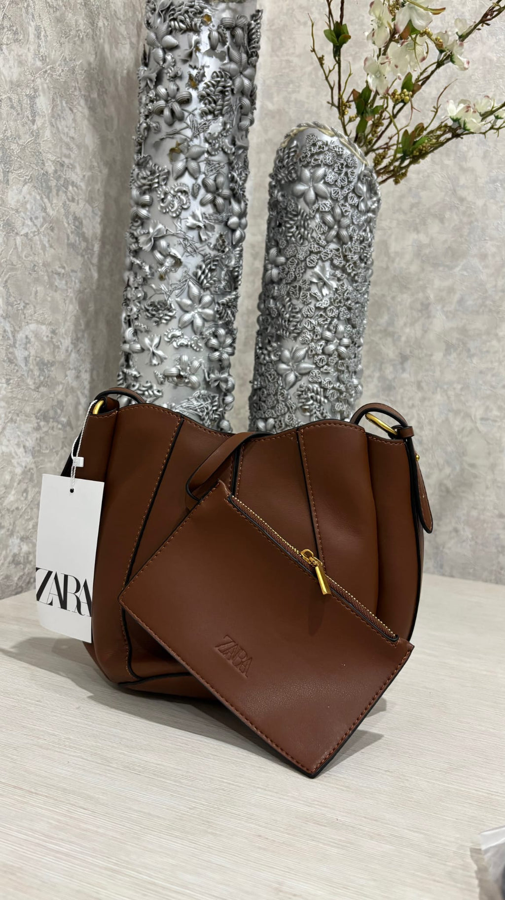 Sac Bucket Femme - Cuir Lisse & Bandoulière Bicolore